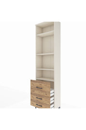 Arges Dolap 4 Raflı 3 Çekmeceli 60x30x221 - S29M186V3A