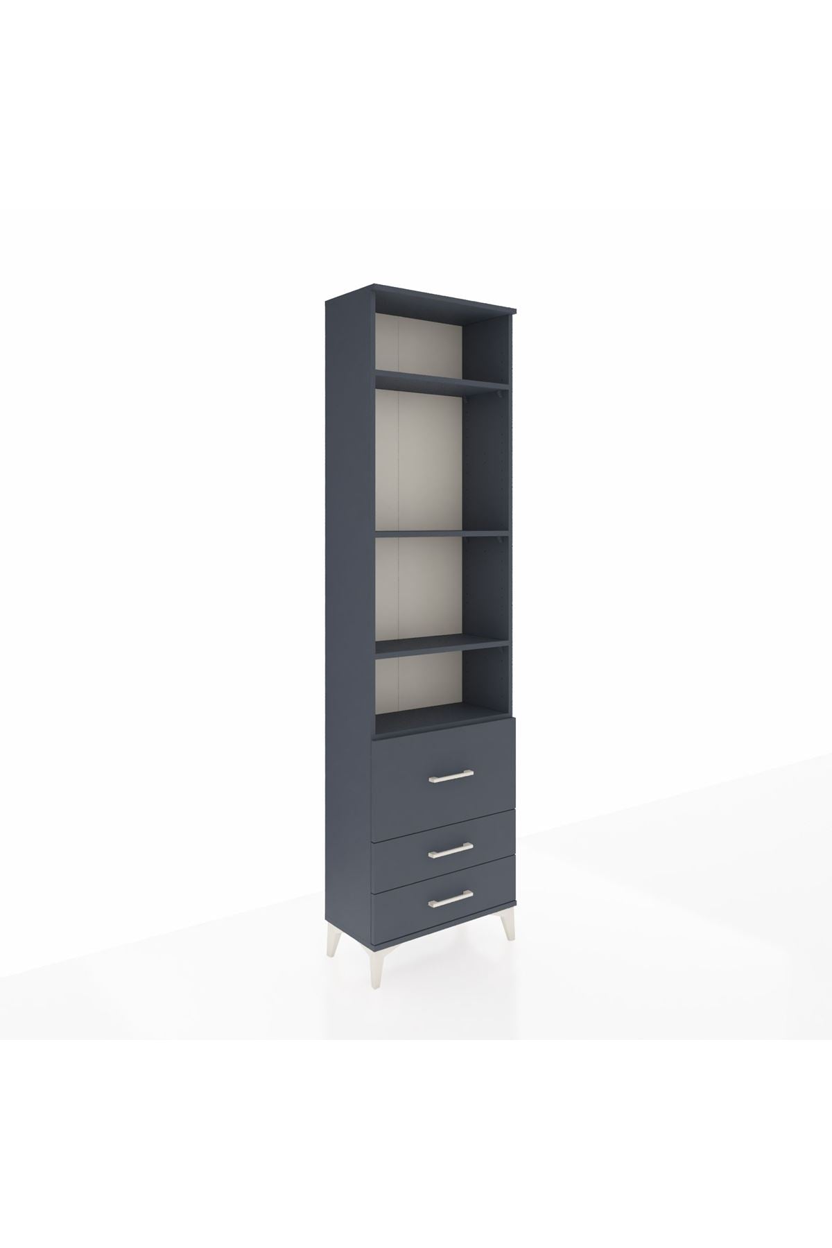 Arges Dolap 4 Raflı 3 Çekmeceli 60x30x221 - S29M186V5A