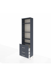 Arges Dolap 4 Raflı 3 Çekmeceli 60x30x221 - S29M186V5A