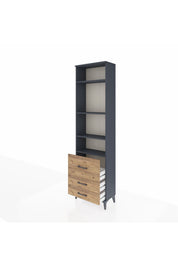 Arges Dolap 4 Raflı 3 Çekmeceli 60x30x221 - S29M186V6A