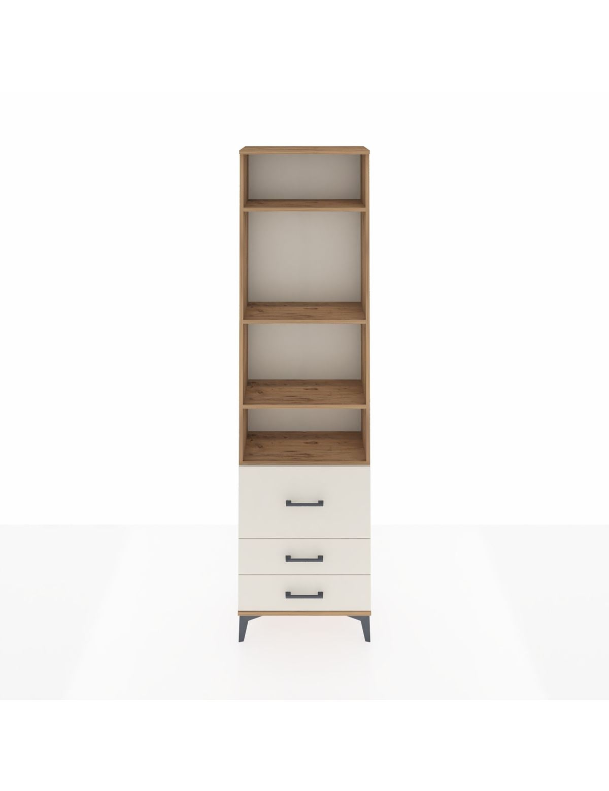 Arges Dolap 4 Raflı 3 Çekmeceli 60x30x221 - S29M186V7A