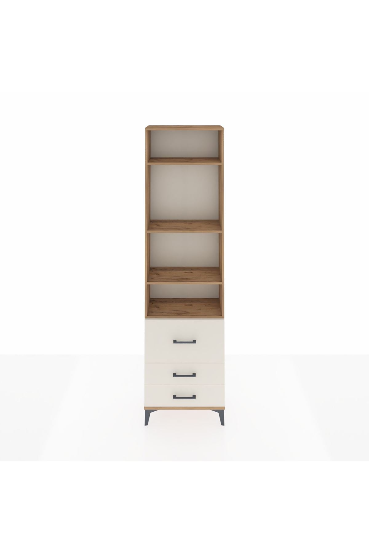 Arges Dolap 4 Raflı 3 Çekmeceli 60x30x221 - S29M186V7A