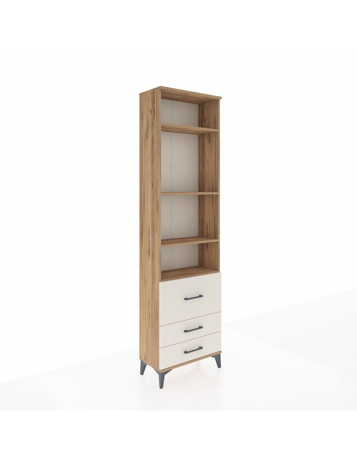 Arges Dolap 4 Raflı 3 Çekmeceli 60x30x221 - S29M186V7A