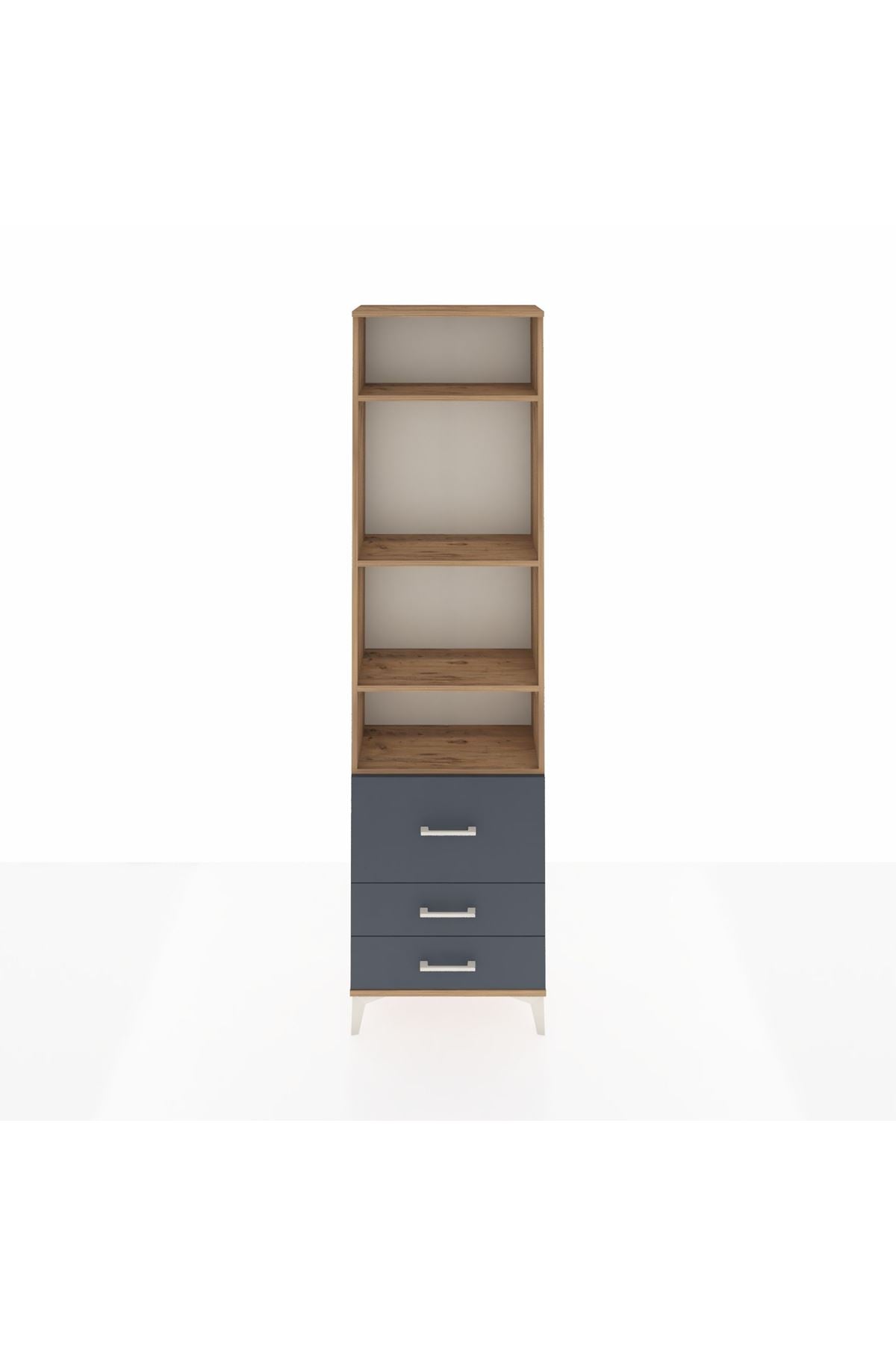 Arges Dolap 4 Raflı 3 Çekmeceli 60x30x221 - S29M186V8A