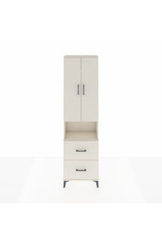 Arges Dolap 3 Raflı 2 Çekmeceli Tek Askılı 60x30x221 - S29M187V1A