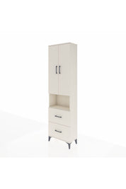 Arges Dolap 3 Raflı 2 Çekmeceli Tek Askılı 60x30x221 - S29M187V1A