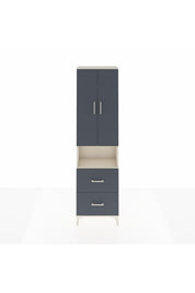 Arges Dolap 3 Raflı 2 Çekmeceli Tek Askılı 60x30x221 - S29M187V2A