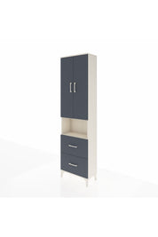 Arges Dolap 3 Raflı 2 Çekmeceli Tek Askılı 60x30x221 - S29M187V2A