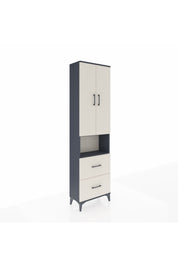 Arges Dolap 3 Raflı 2 Çekmeceli Tek Askılı 60x30x221 - S29M187V4A