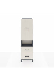 Arges Dolap 3 Raflı 2 Çekmeceli Tek Askılı 60x30x221 - S29M187V4A