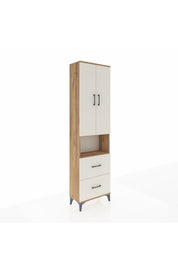 Arges Dolap 3 Raflı 2 Çekmeceli Tek Askılı 60x30x221 - S29M187V7A