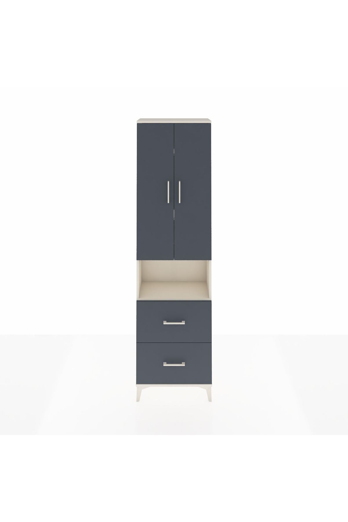 Arges Dolap 4 Raflı 2 Çekmeceli 2 Kapaklı 60x30x221 - S29M188V2A