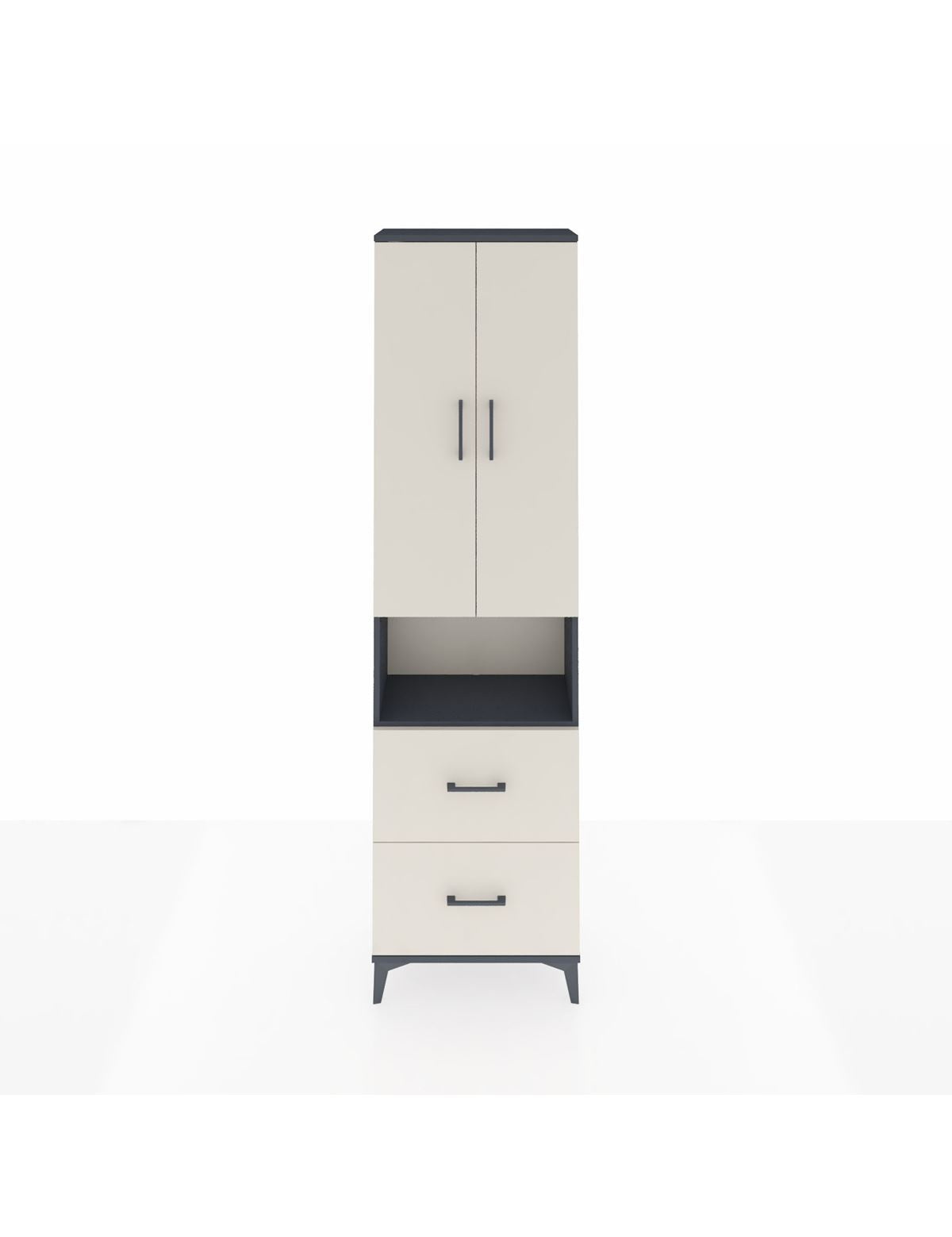 Arges Dolap 4 Raflı 2 Çekmeceli 2 Kapaklı 60x30x221 - S29M188V4A