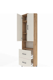 Arges Dolap 4 Raflı 2 Çekmeceli 2 Kapaklı 60x30x221 - S29M188V7A