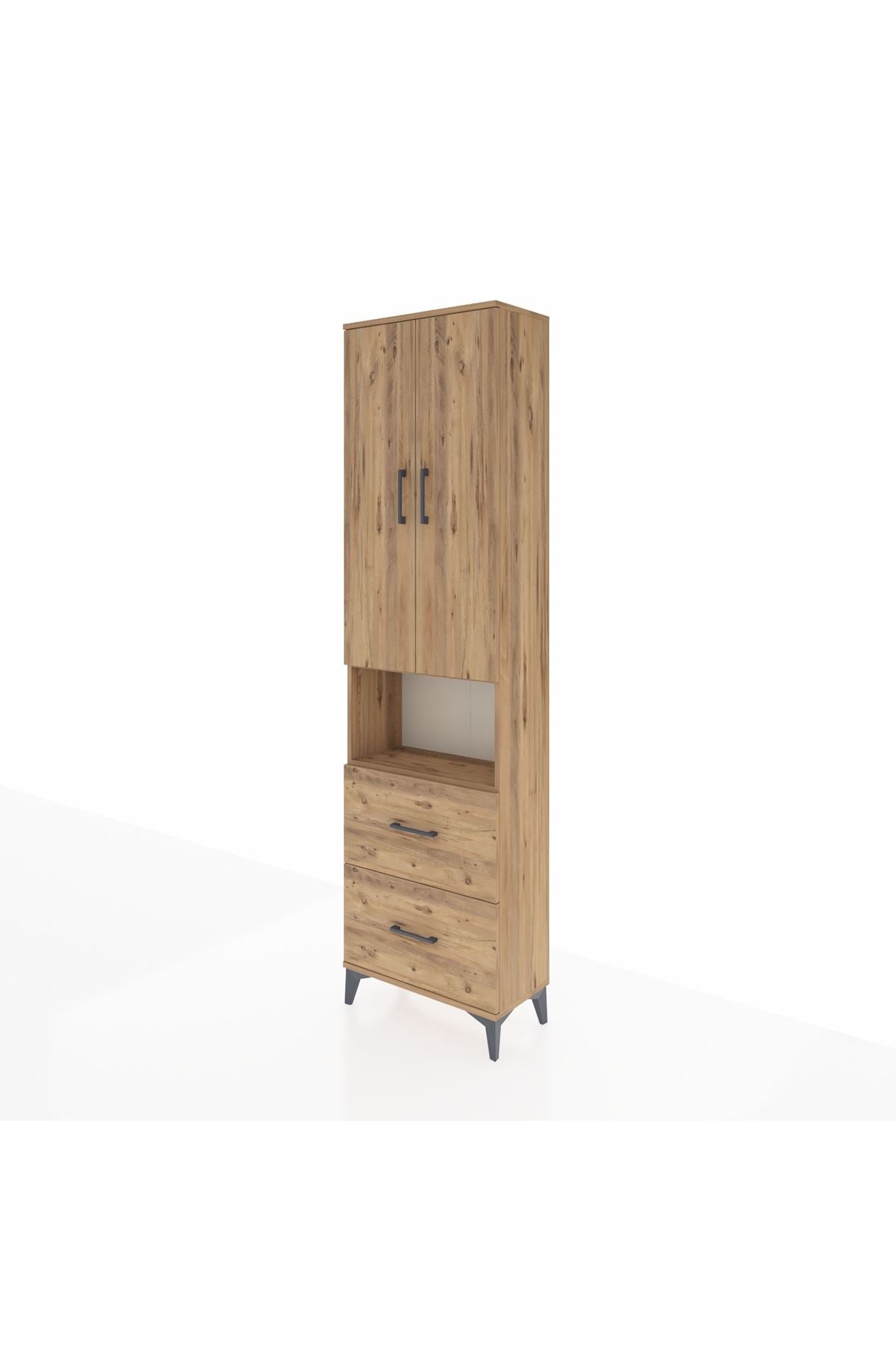 Arges Dolap 4 Raflı 2 Çekmeceli 2 Kapaklı 60x30x221 - S29M188V9A