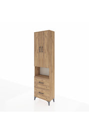 Arges Dolap 4 Raflı 2 Çekmeceli 2 Kapaklı 60x30x221 - S29M188V9A