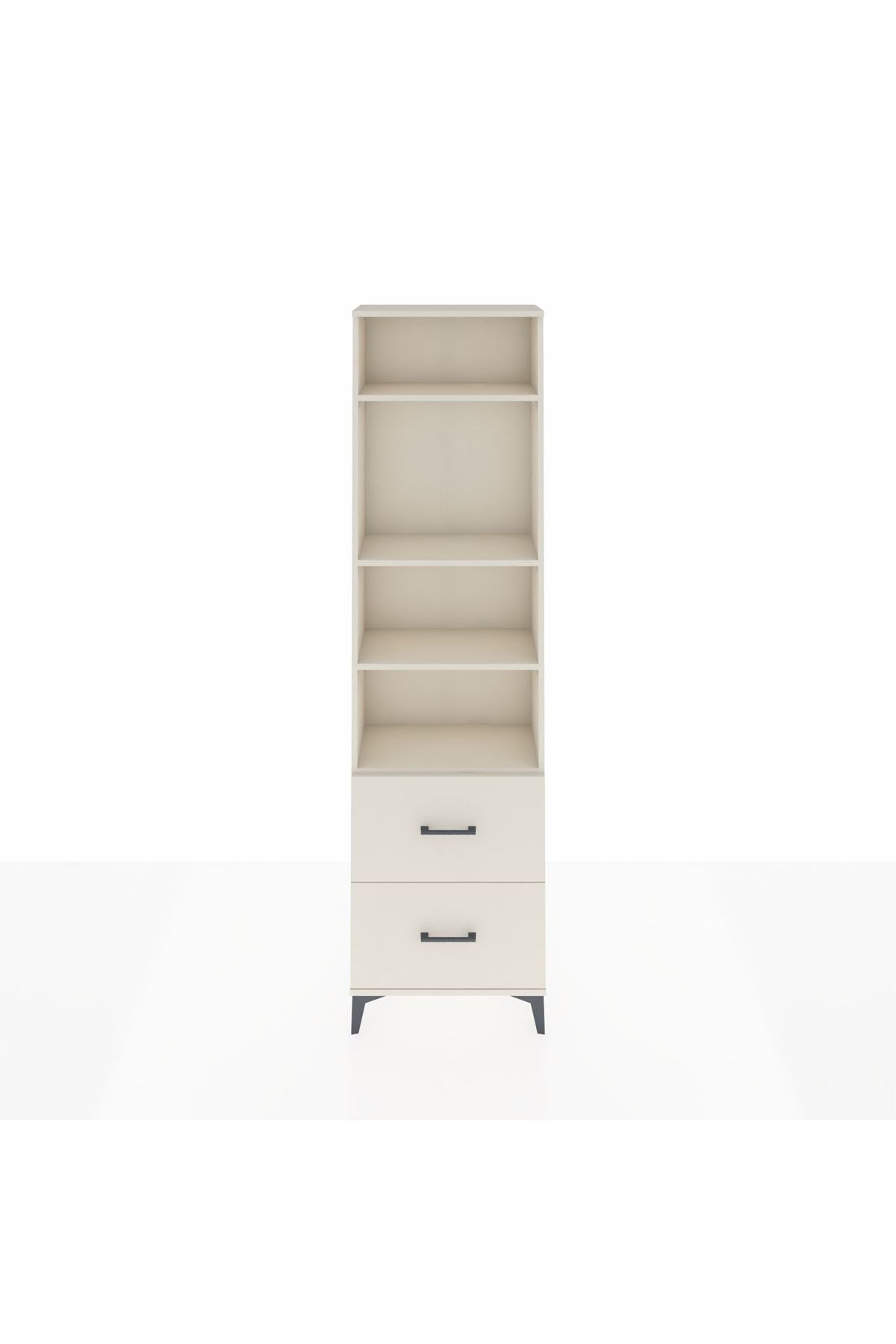 Arges Dolap 4 Raflı 2 Çekmeceli 60x30x221 - S29M189V1A
