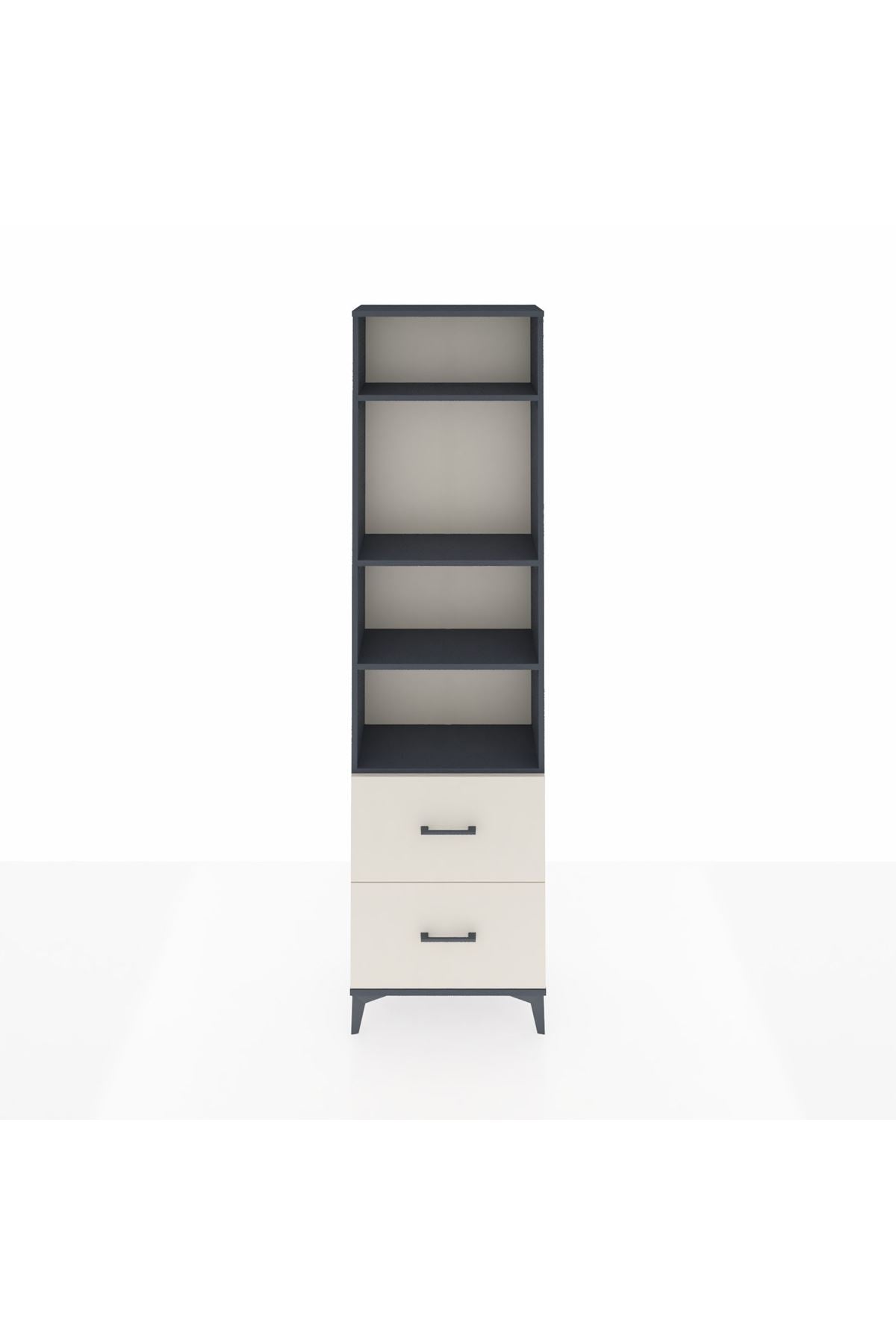 Arges Dolap 4 Raflı 2 Çekmeceli 60x30x221 - S29M189V4A
