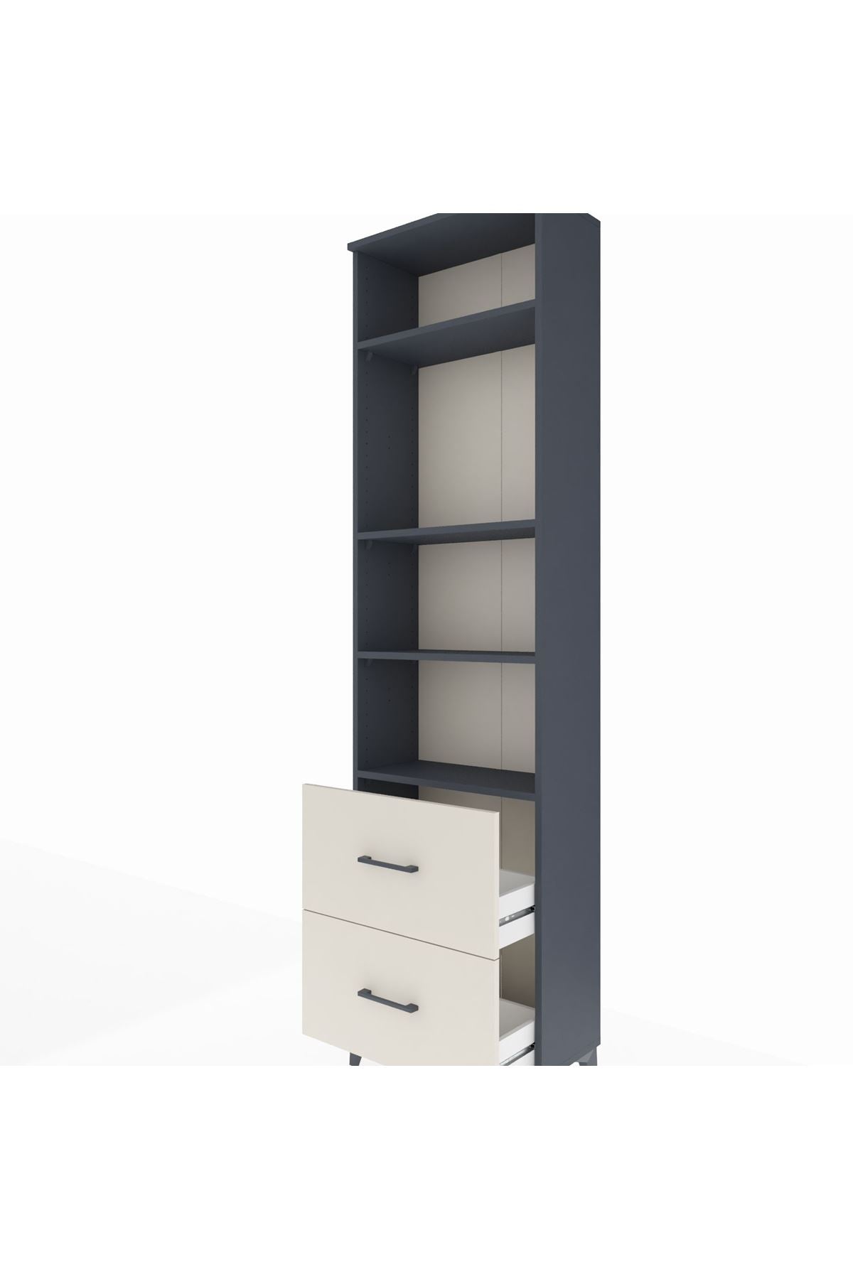 Arges Dolap 4 Raflı 2 Çekmeceli 60x30x221 - S29M189V4A