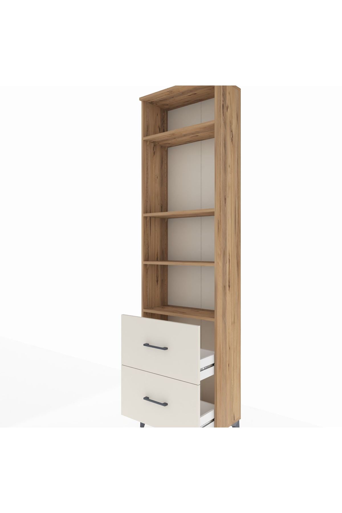 Arges Dolap 4 Raflı 2 Çekmeceli 60x30x221 - S29M189V7A