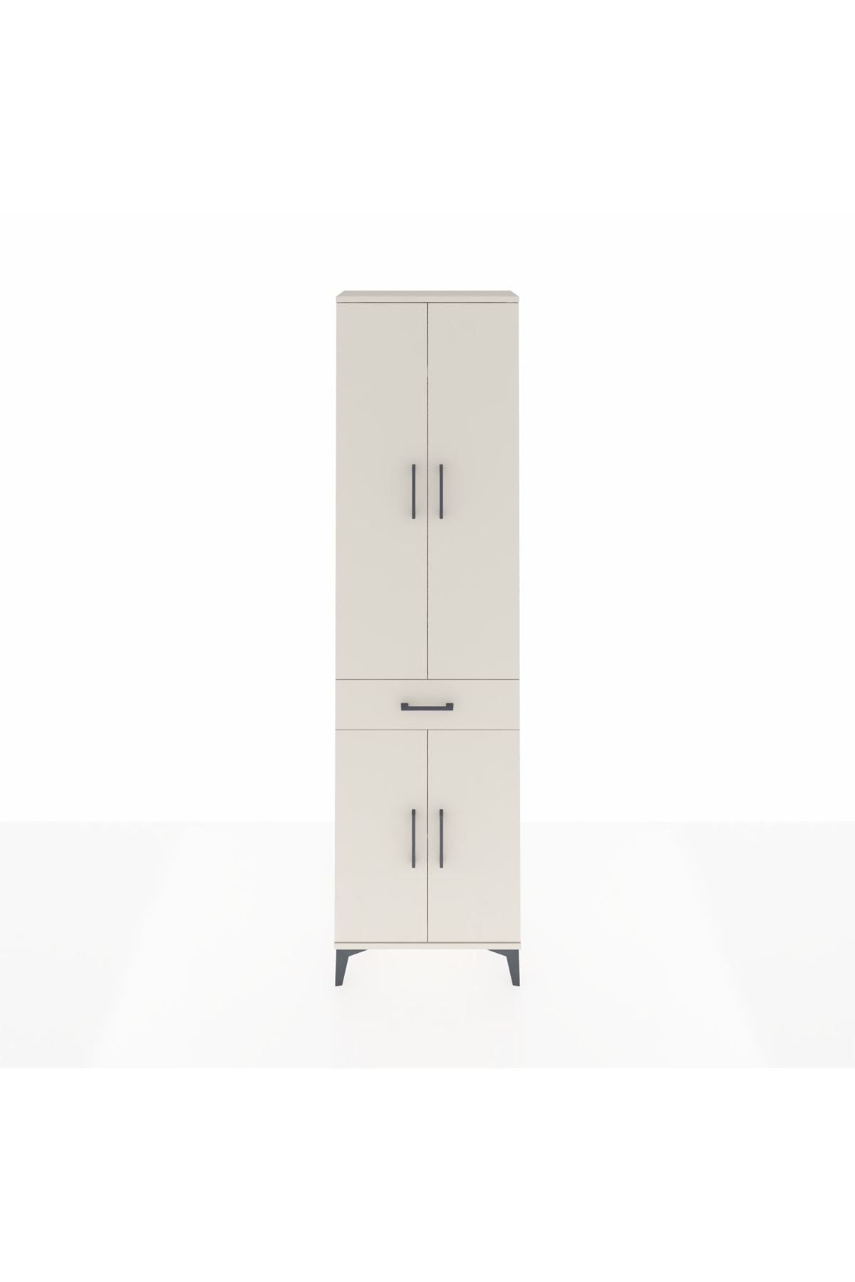 Arges Dolap 3 Raflı Tek Çekmeceli Tek Askılı 60x30x221 - S29M190V1A