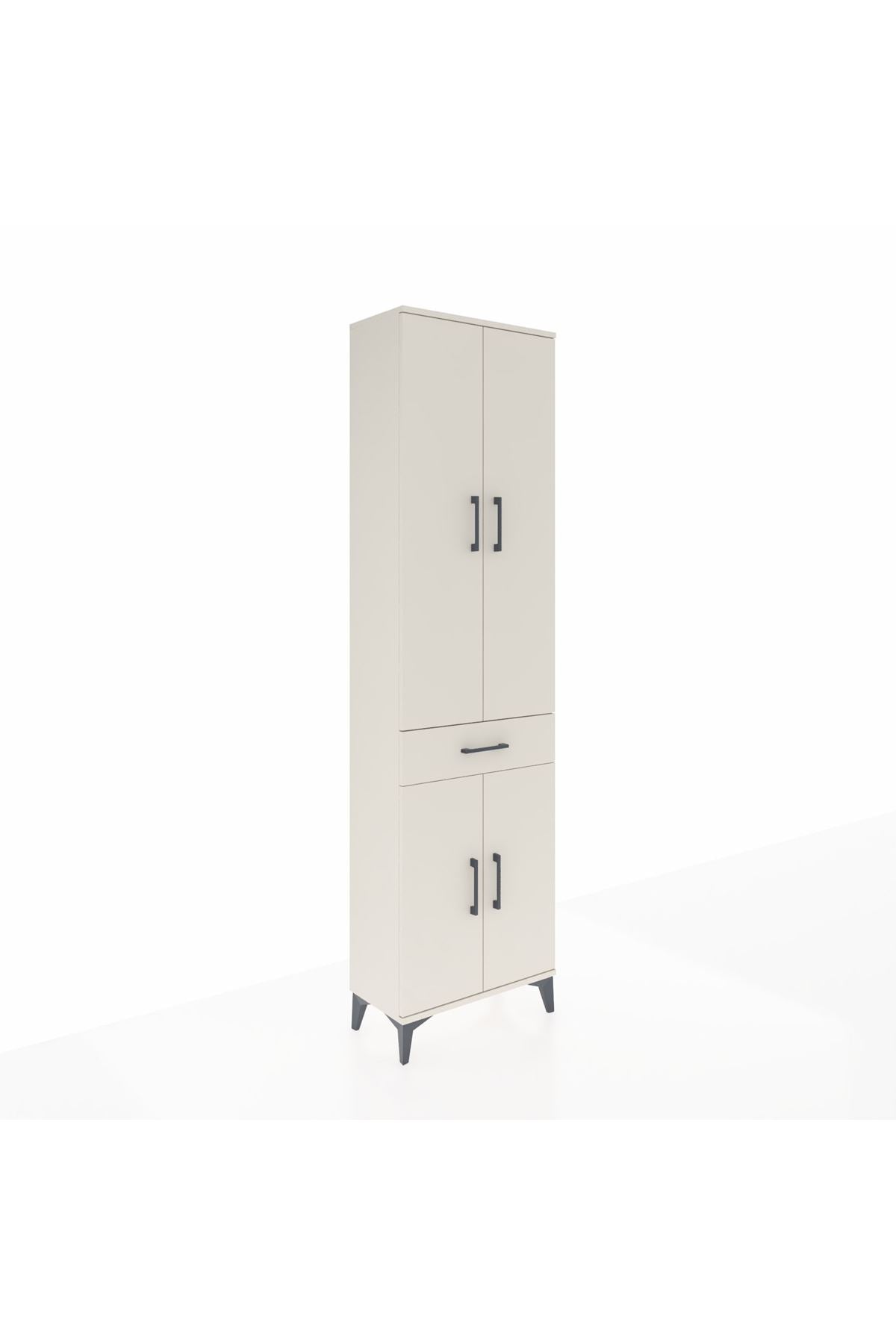 Arges Dolap 3 Raflı Tek Çekmeceli Tek Askılı 60x30x221 - S29M190V1A