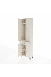 Arges Dolap 3 Raflı Tek Çekmeceli Tek Askılı 60x30x221 - S29M190V1A