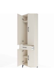 Arges Dolap 3 Raflı Tek Çekmeceli Tek Askılı 60x30x221 - S29M190V1A