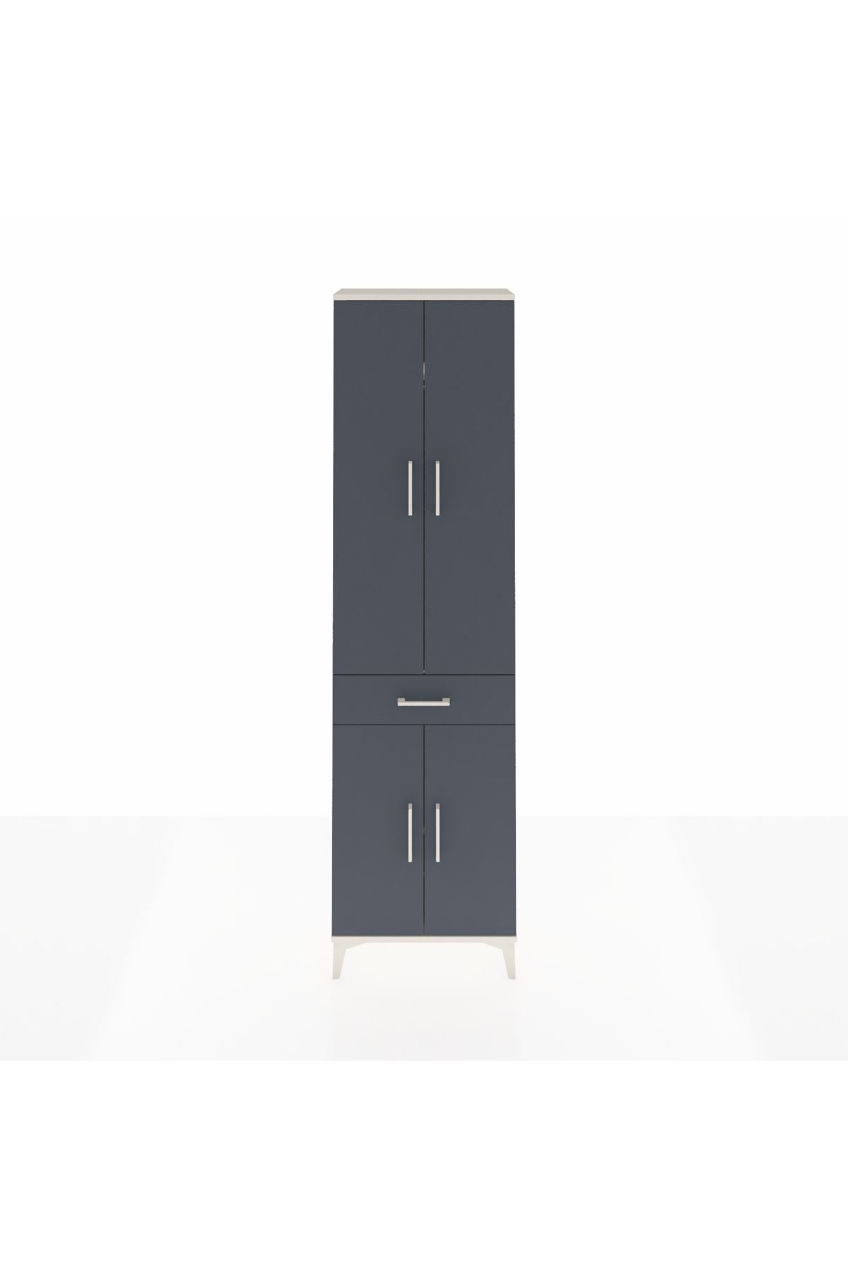 Arges Dolap 3 Raflı Tek Çekmeceli Tek Askılı 60x30x221 - S29M190V2A