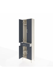Arges Dolap 3 Raflı Tek Çekmeceli Tek Askılı 60x30x221 - S29M190V2A