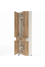 Arges Dolap 3 Raflı Tek Çekmeceli Tek Askılı 60x30x221 - S29M190V3A
