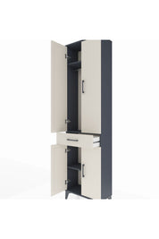 Arges Dolap 3 Raflı Tek Çekmeceli Tek Askılı 60x30x221 - S29M190V4A