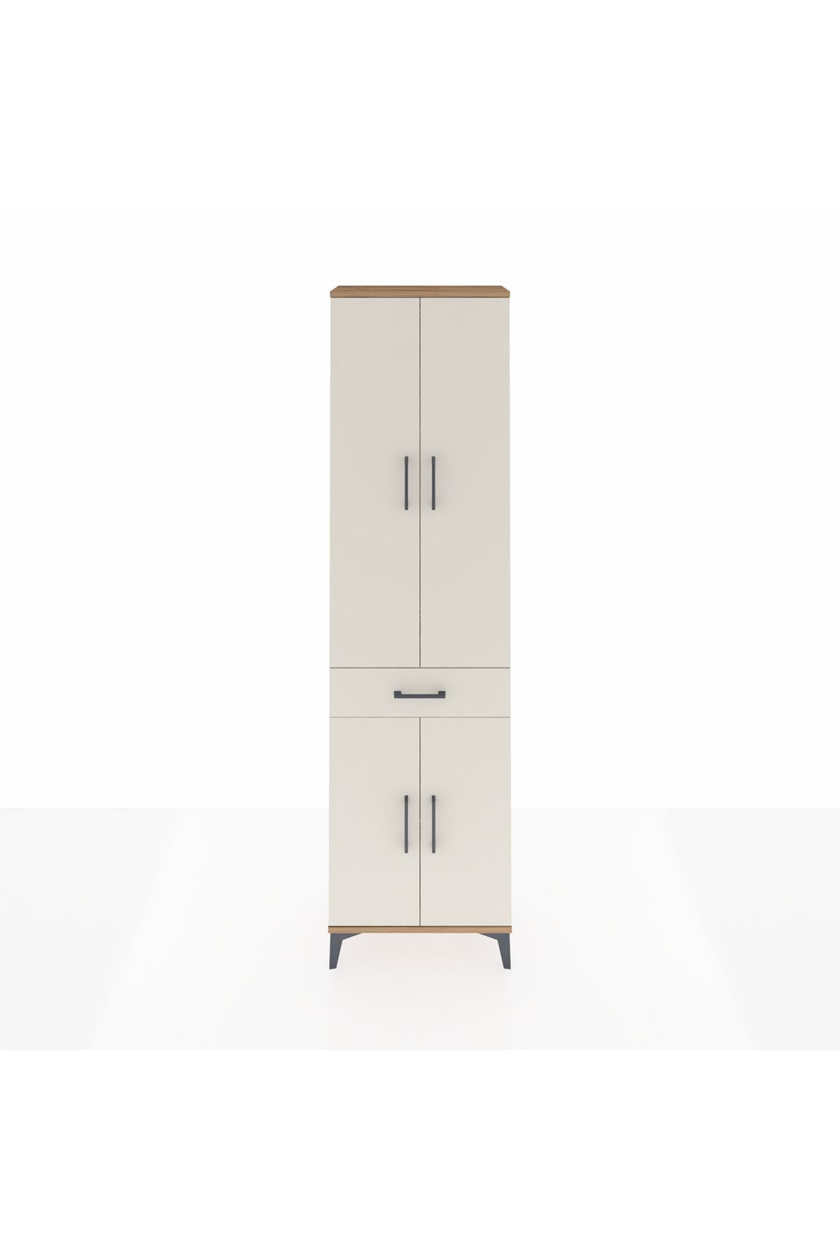 Arges Dolap 3 Raflı Tek Çekmeceli Tek Askılı 60x30x221 - S29M190V7A