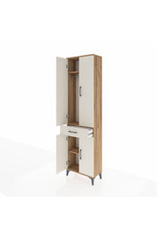 Arges Dolap 3 Raflı Tek Çekmeceli Tek Askılı 60x30x221 - S29M190V7A