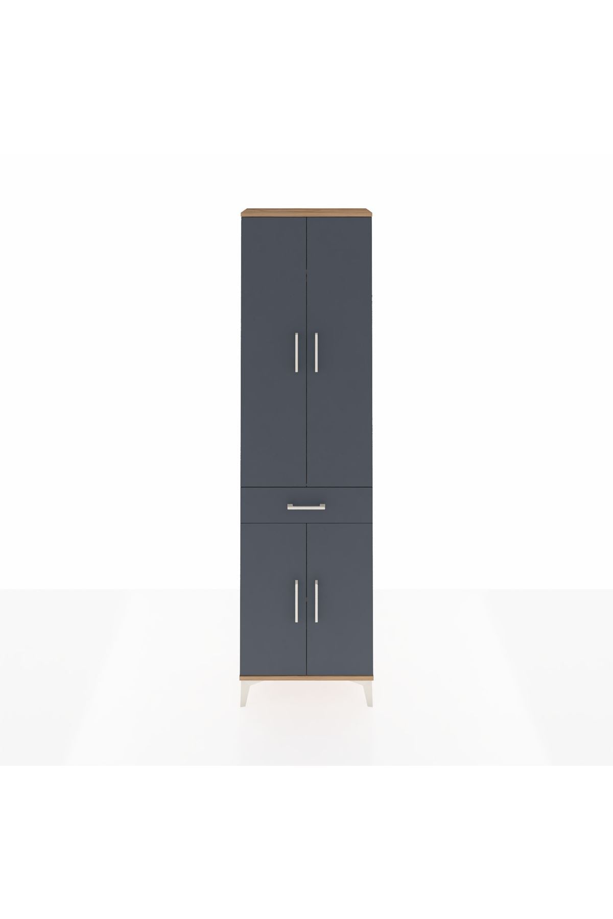 Arges Dolap 3 Raflı Tek Çekmeceli Tek Askılı 60x30x221 - S29M190V8A