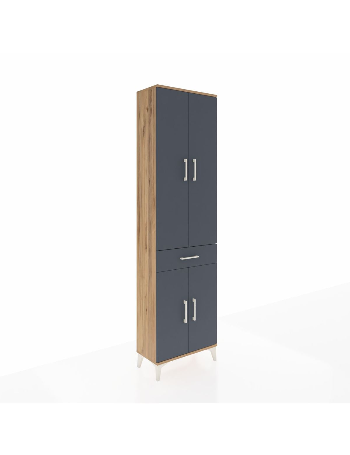 Arges Dolap 3 Raflı Tek Çekmeceli Tek Askılı 60x30x221 - S29M190V8A