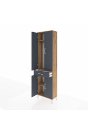 Arges Dolap 3 Raflı Tek Çekmeceli Tek Askılı 60x30x221 - S29M190V8A