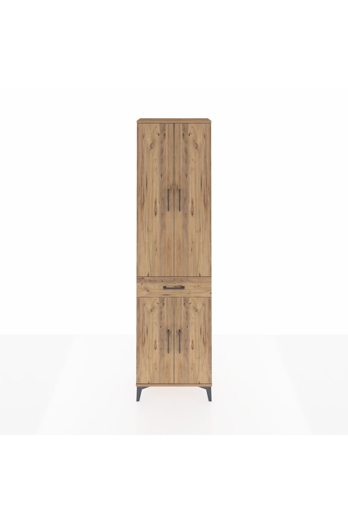 Arges Dolap 3 Raflı Tek Çekmeceli Tek Askılı 60x30x221 - S29M190V9A
