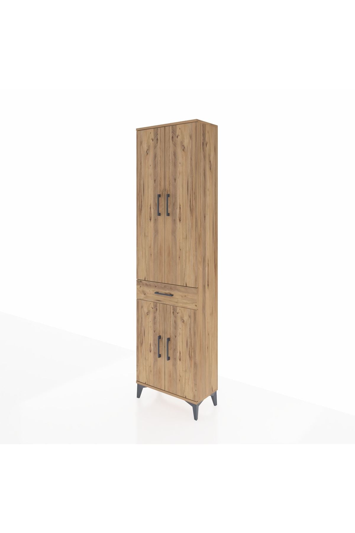 Arges Dolap 3 Raflı Tek Çekmeceli Tek Askılı 60x30x221 - S29M190V9A