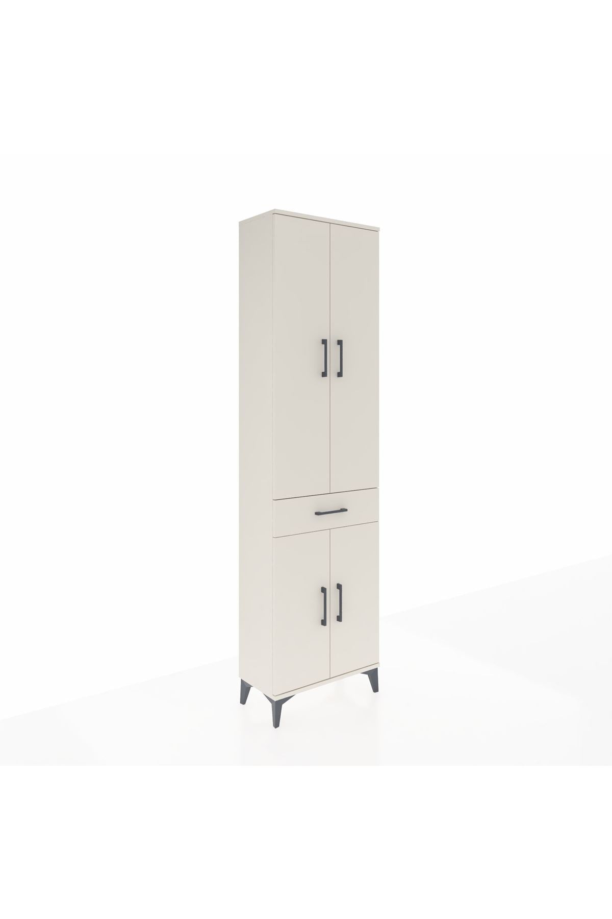 Arges Dolap 4 Raflı Tek Çekmeceli 4 Kapaklı 60x30x221 - S29M191V1A