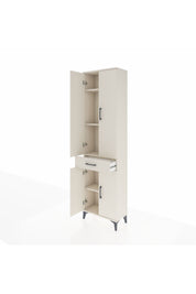 Arges Dolap 4 Raflı Tek Çekmeceli 4 Kapaklı 60x30x221 - S29M191V1A