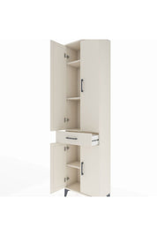 Arges Dolap 4 Raflı Tek Çekmeceli 4 Kapaklı 60x30x221 - S29M191V1A