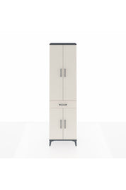 Arges Dolap 4 Raflı Tek Çekmeceli 4 Kapaklı 60x30x221 - S29M191V4A