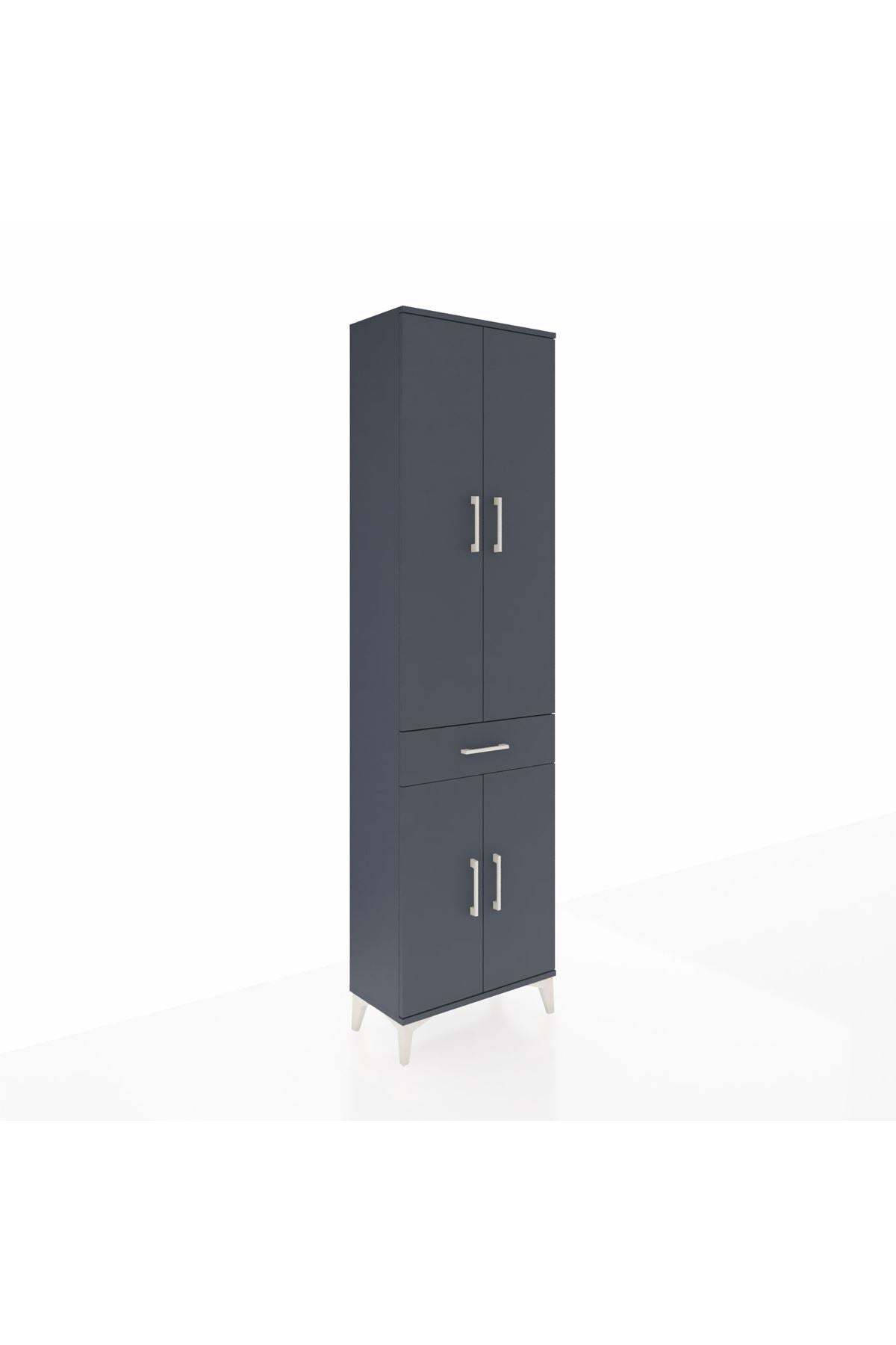 Arges Dolap 4 Raflı Tek Çekmeceli 4 Kapaklı 60x30x221 - S29M191V5A