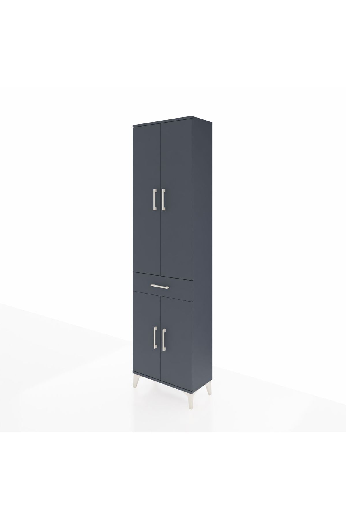 Arges Dolap 4 Raflı Tek Çekmeceli 4 Kapaklı 60x30x221 - S29M191V5A