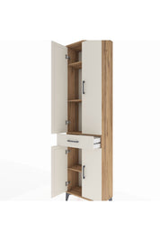 Arges Dolap 4 Raflı Tek Çekmeceli 4 Kapaklı 60x30x221 - S29M191V7A