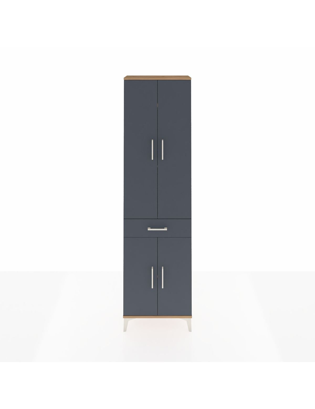 Arges Dolap 4 Raflı Tek Çekmeceli 4 Kapaklı 60x30x221 - S29M191V8A