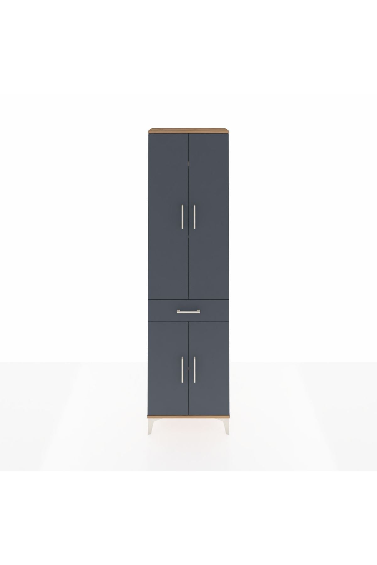 Arges Dolap 4 Raflı Tek Çekmeceli 4 Kapaklı 60x30x221 - S29M191V8A
