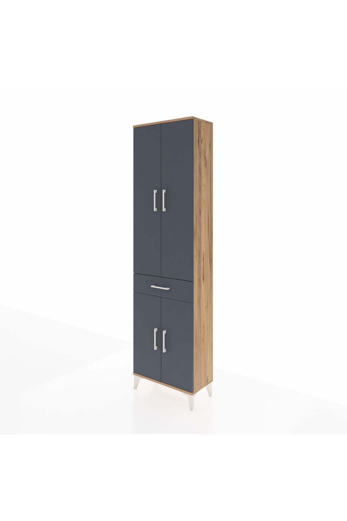 Arges Dolap 4 Raflı Tek Çekmeceli 4 Kapaklı 60x30x221 - S29M191V8A