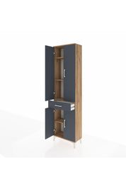 Arges Dolap 4 Raflı Tek Çekmeceli 4 Kapaklı 60x30x221 - S29M191V8A